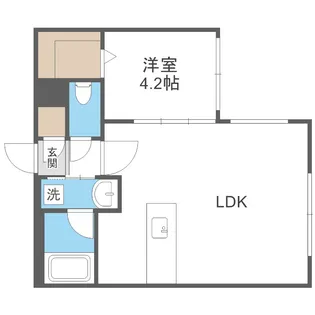 カレラ学園前【2階】の間取り