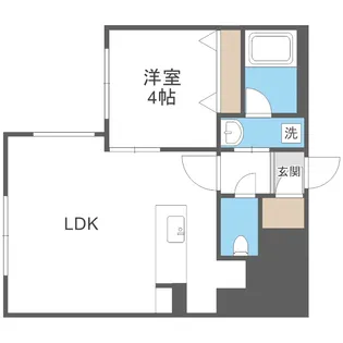 カレラ学園前【2階】の間取り