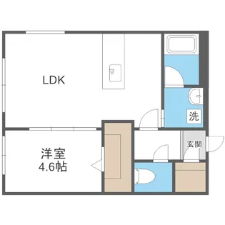 カレラ学園前【3階】の間取り