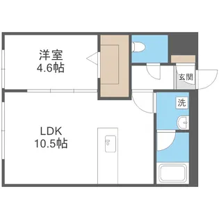 カレラ学園前【3階】の間取り