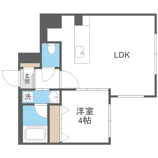 カレラ学園前【3階】の間取り