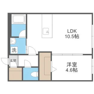 カレラ学園前【3階】の間取り