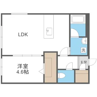 カレラ学園前【4階】の間取り