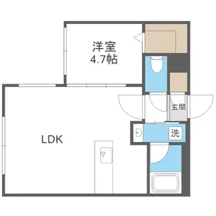 カレラ学園前【4階】の間取り