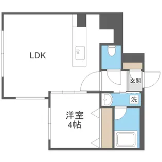 カレラ学園前【4階】の間取り