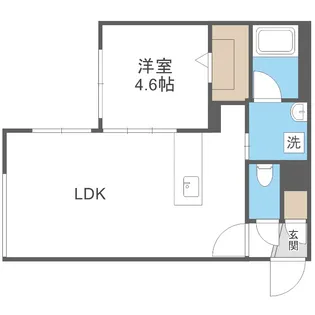 カレラ学園前【4階】の間取り