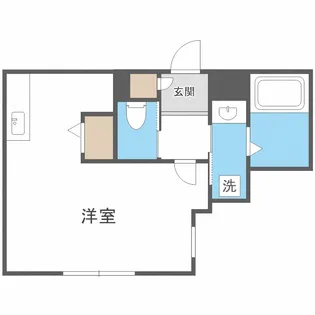 JeekBlau豊平【1階】の間取り