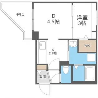 Earendel平岸(エアレンデル平岸)【1階】の間取り
