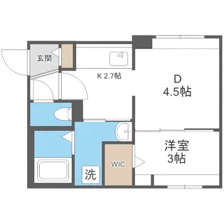 Earendel平岸(エアレンデル平岸)【4階】の間取り