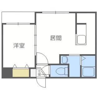 ENCHAN-THE豊平公園(アンシャンテ豊平公園)【1階】の間取り