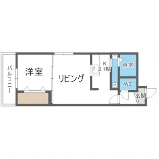 リッシュ平岸【3階】の間取り