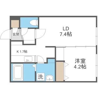 Dulce(ドルセ)【1階】の間取り