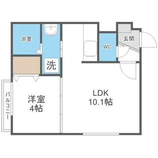 カレラ南郷【2階】の間取り