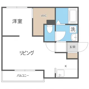 オリエントコーポ美園【203号室】の間取り