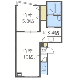 プレシャス11番館【105号室】の間取り