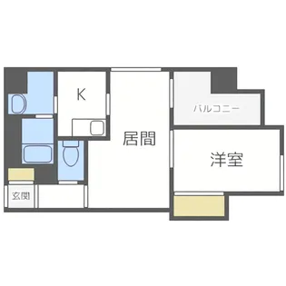 クレエル大通【801号室】の間取り