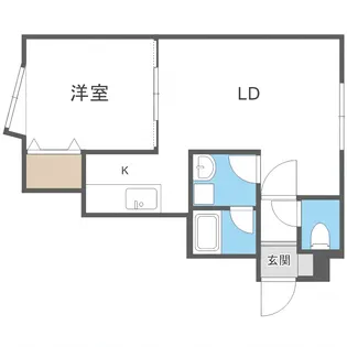ブランノワールマティーノ平岸【4階】の間取り