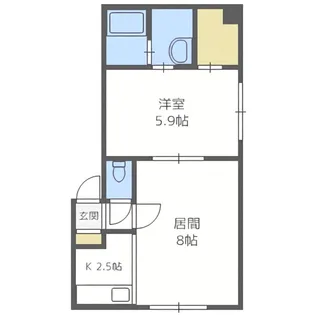 ルミエール栄通10【2階】の間取り