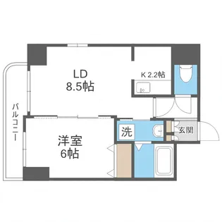 ティアラN6【707号室】の間取り