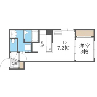 Olive(オリーブ)【303号室】の間取り