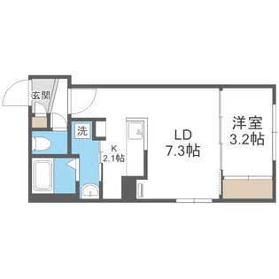 Olive(オリーブ)【206号室】の間取り