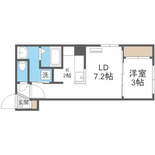 Olive(オリーブ)【203号室】の間取り