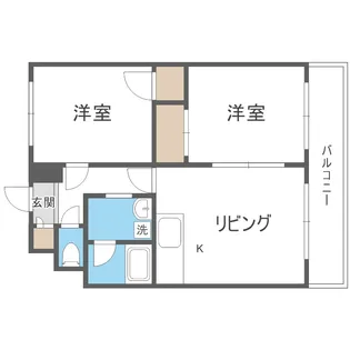 メゾンドボワール南郷【305号室】の間取り