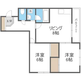 メゾンドボワール南郷【103号室】の間取り