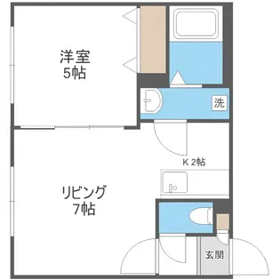 プルメリア栄通【1階】の間取り