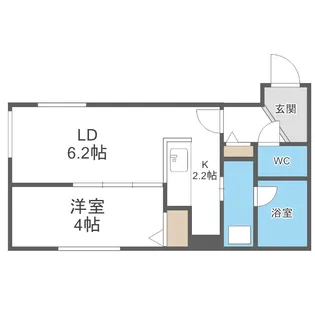 SASA南郷(ササ)【1階】の間取り