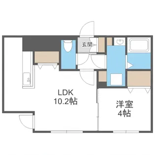 ステラ幌西【4階】の間取り