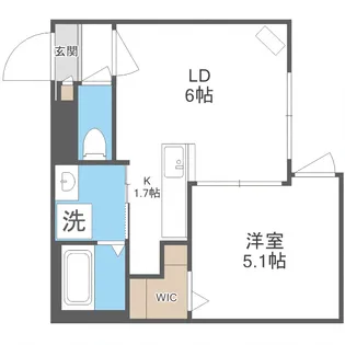 ラグジースペース南郷【3階】の間取り