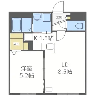 LUANA澄川(ルアーナ澄川)【2階】の間取り
