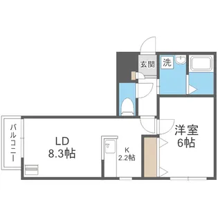 メープル豊平公園【2階】の間取り