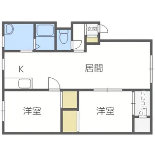 メゾン幌西【4階】の間取り