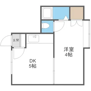 メイプルハウス白石【3階】の間取り