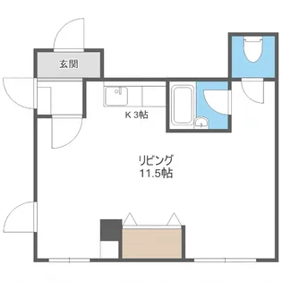 ZENビル【303号室】の間取り