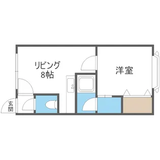 エポック福住【202号室】の間取り