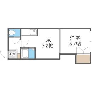 デベックス澄川47【101号室】の間取り