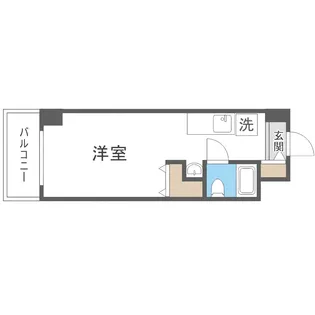 メゾンエクレーレ近代美術館【605号室】の間取り