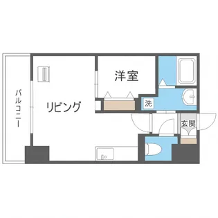 HF東札幌レジデンス【4階】の間取り