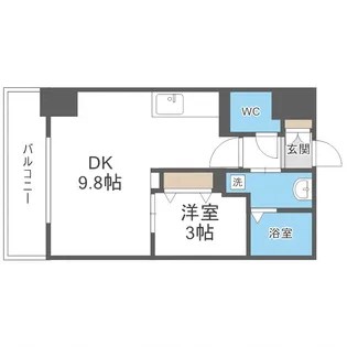 HF東札幌レジデンス【5階】の間取り