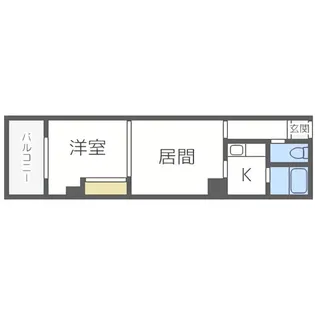 ミラバ札幌中央【8階】の間取り