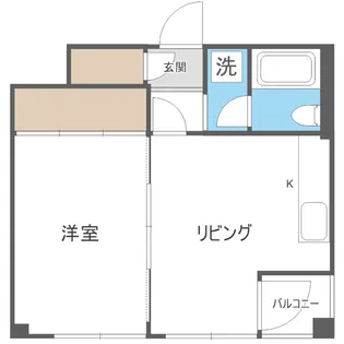 ブルームハイツ豊平【512号室】の間取り