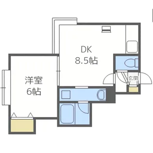 リーベンス南10条【205号室】の間取り