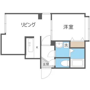 ロイヤルハイアット平岸【4階】の間取り