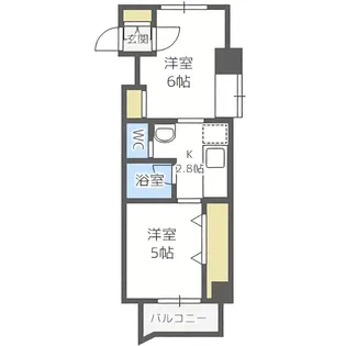 メープルリバービュー【1101号室】の間取り