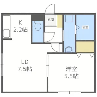 ABOND月寒西(アボンド月寒西)【4階】の間取り