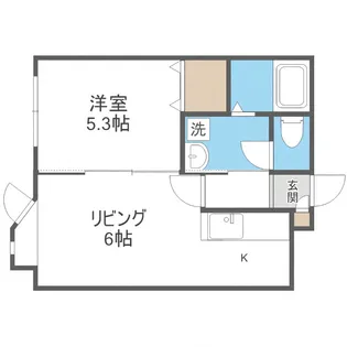 LEE SPACE本通17南【203号室】の間取り