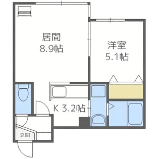 ルミエール栄通南【2階】の間取り